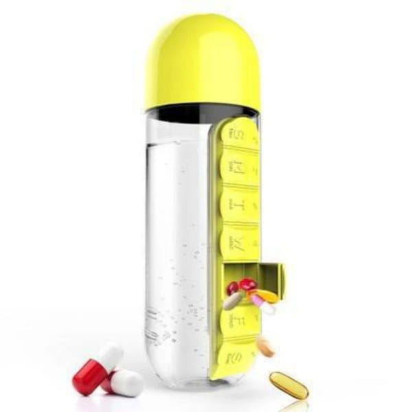 Bottle With Pill Storage - 750ml - Single Piece Bottle With Pill Storage - 750ml - Single Piece