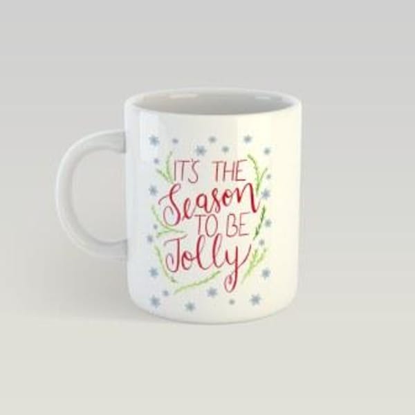 Coffee Mug - Season To Be Jolly - White