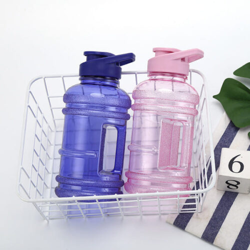 Gym Water Bottle With Handle - Barrel - 1500ml - Single Piece