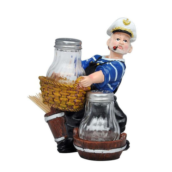 Sailor Salt Pepper Shakers And Toothpick Holder